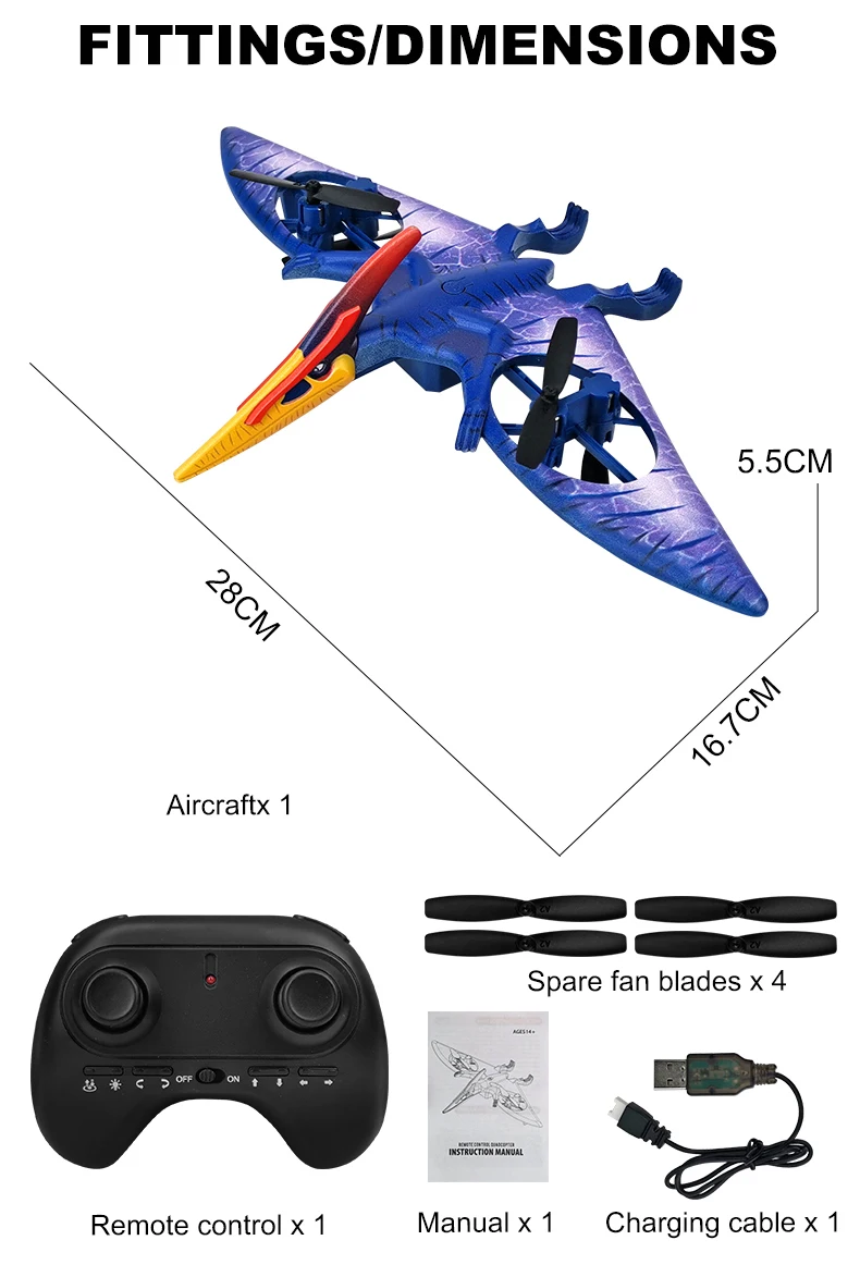 FITTINGSIDIMENSIONS 5.5CM Aircraftx 1 Spare fan blade