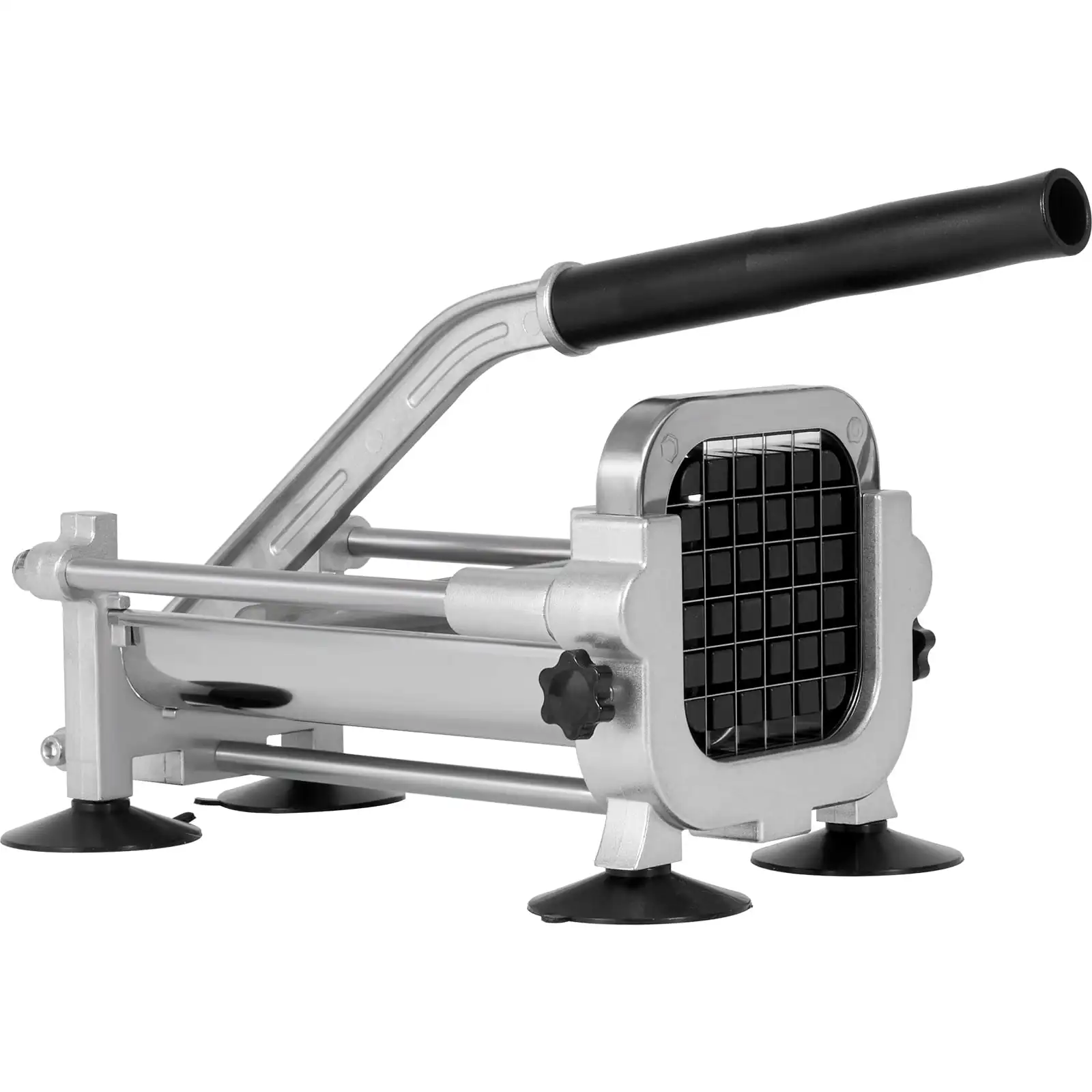 

French Fry Cutter, Potato Slicer with 1/2-Inch Stainless Steel Blade, Manual Potato Cutter Chopper with Suction Cups