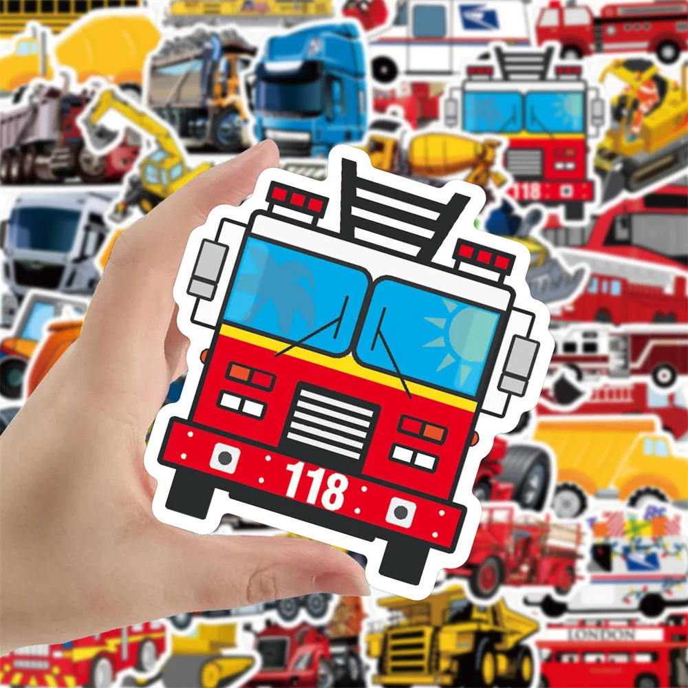 50PCS New Car Truck Graffiti Sticker Waterproof Luggage Laptop Scooter Water Cup Refrigerator Stickers