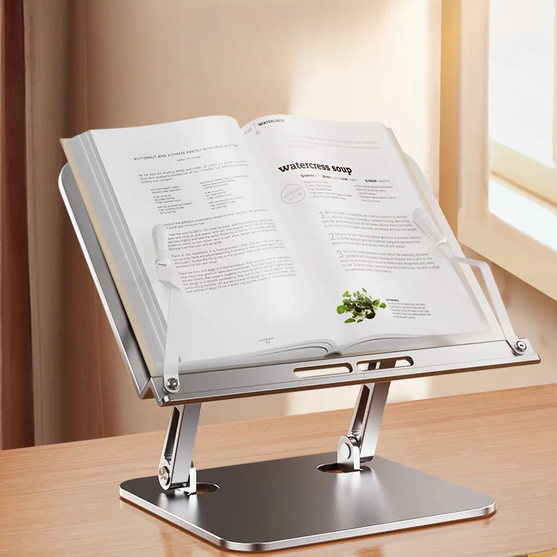 Adjustable Book Stand Multi Heights Angles Bracket Desk Reading Holder For Office Convenient and Practical Support