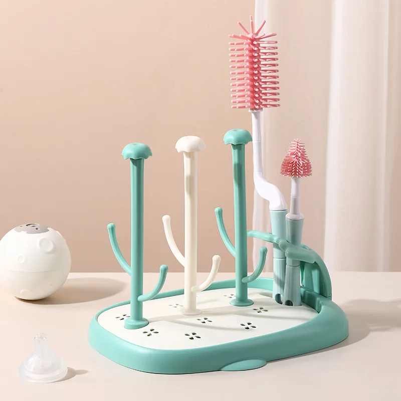 Cute Whale Baby Bottle Dry Rack Baby Bottle Brush Drain Drying Racks Cleaning Dryer Drainer Storage Drying Rack bottle drying rack baby bottle drying rack feeding bottle drying rack