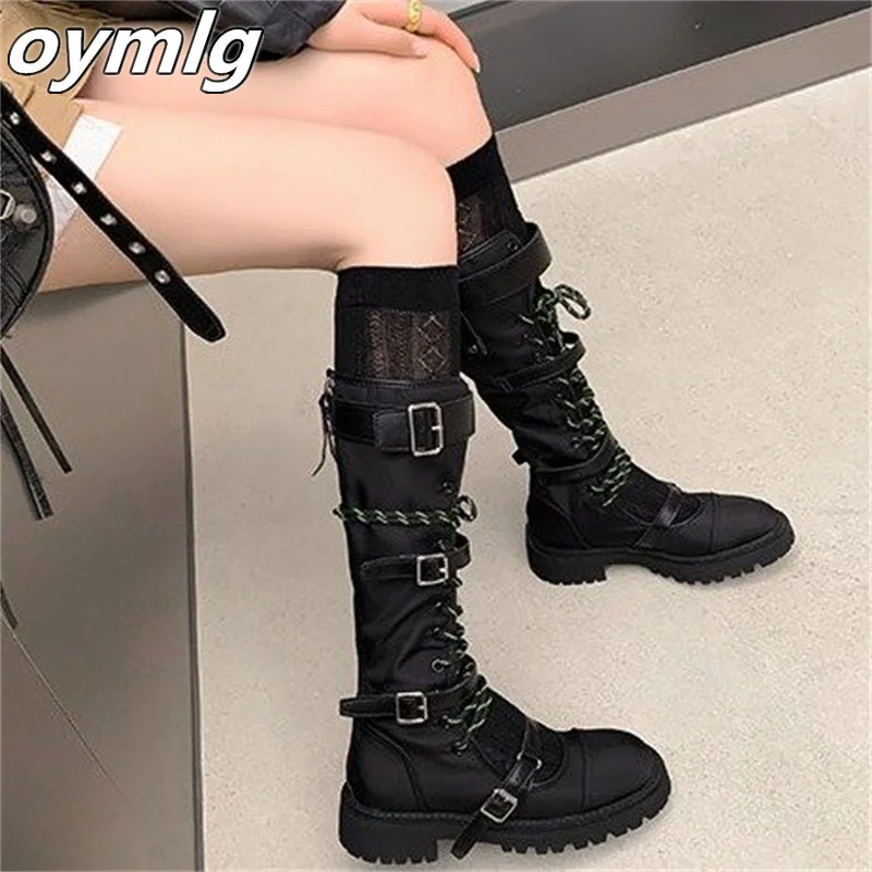 

Thick soled long boots for women in 2023 winter season versatile boots for women who are under the knee slim tall Single boots