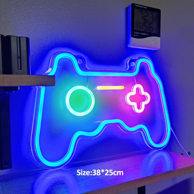 Déco Manette Playstation lumineuse 