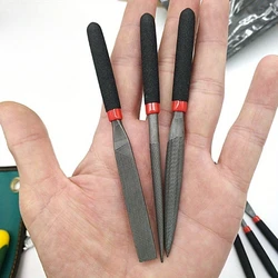 Premium Quality Hand - Operated Steel File Set for Stonework - Includes Flat, Half - Round, Mini, and Round Files (3pcs)