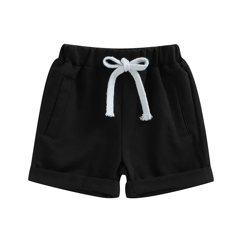 Toddler Boys Athletic Shorts Solid Color Elastic Casual Shorts Short Pants for Infant Newborn
