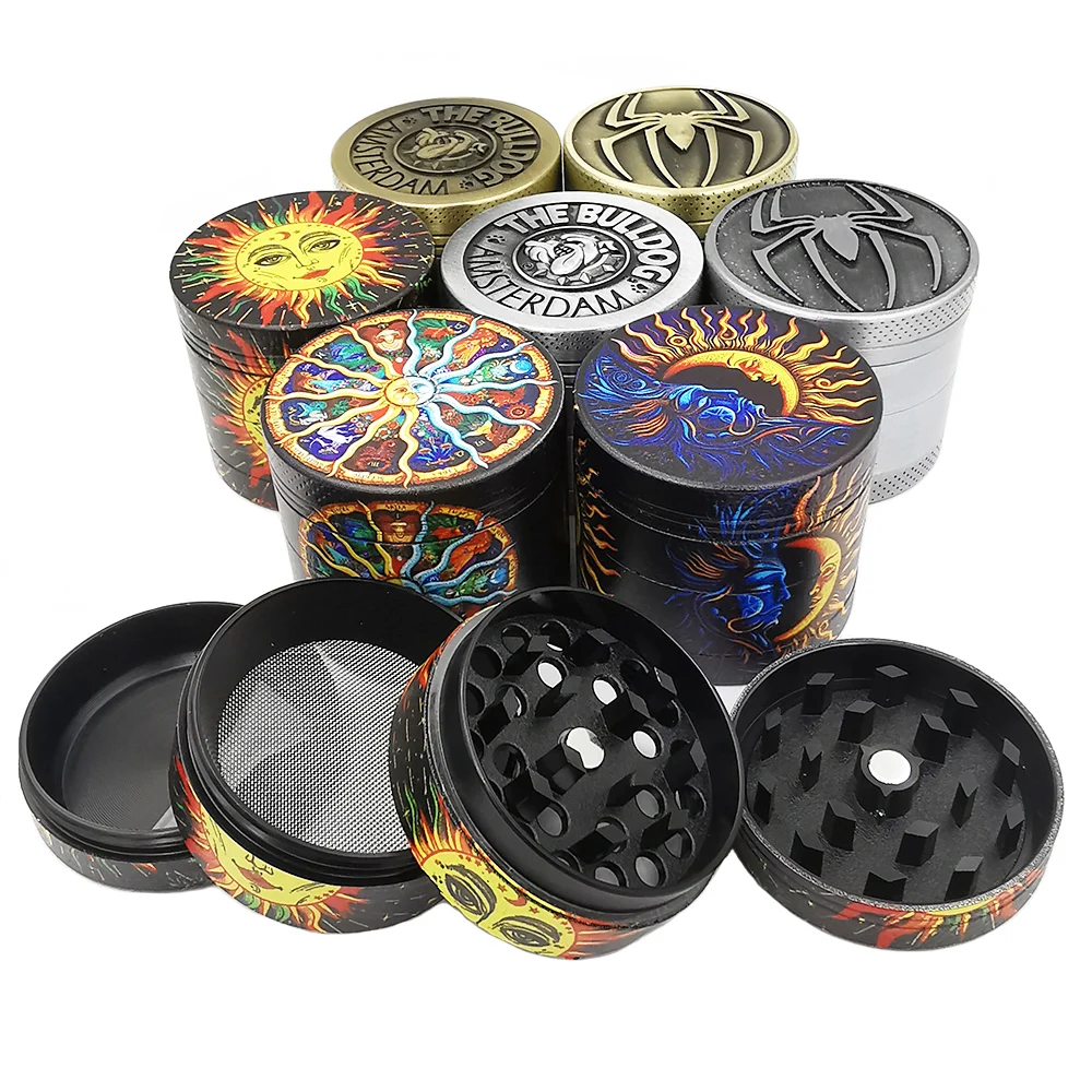 4layerMetalHerbalHerbGrinderAmsterdamManualHandGrindersSpice