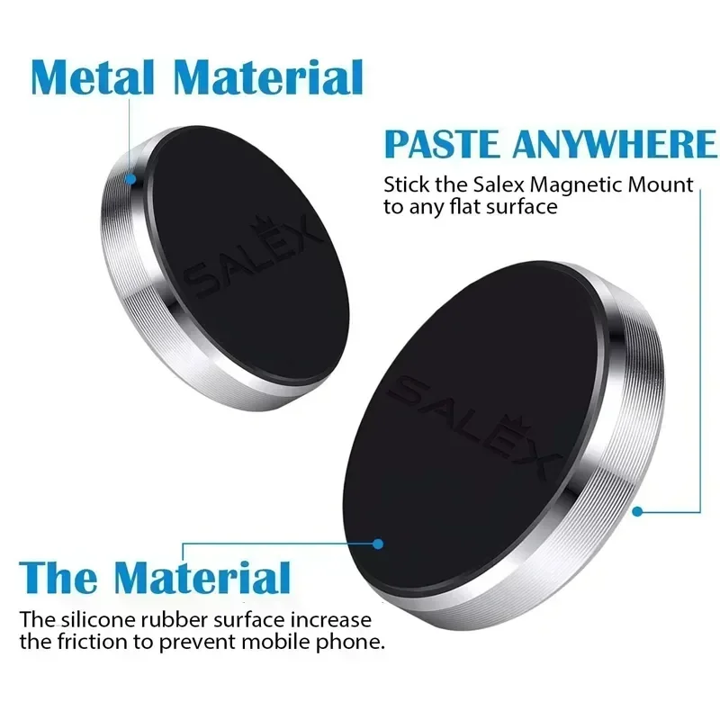 Magnetic Phone Car Holder Stand Universal Magnetic Mount Bracket Stick on Car Dashboard Wall for iPhone Samsung Xiaomi Huawei