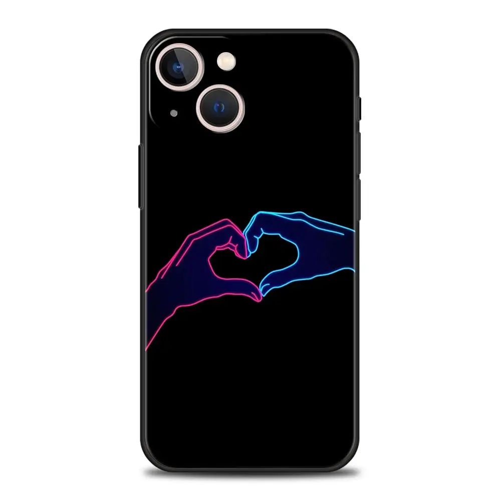 Pink Heart Luxury Silicone Phone Case - I Love You Design with Enhanced Protection