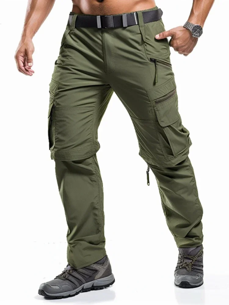 Men's Cargo Pants for Hiking Outdoor Removable Calf Leg