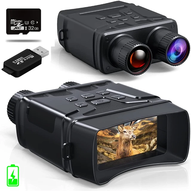 

R6 1080P Professional Rechargeable Infrared Binoculars Telescope 5X Digital Zoom 300M Night Vision Device for Hunting Camping