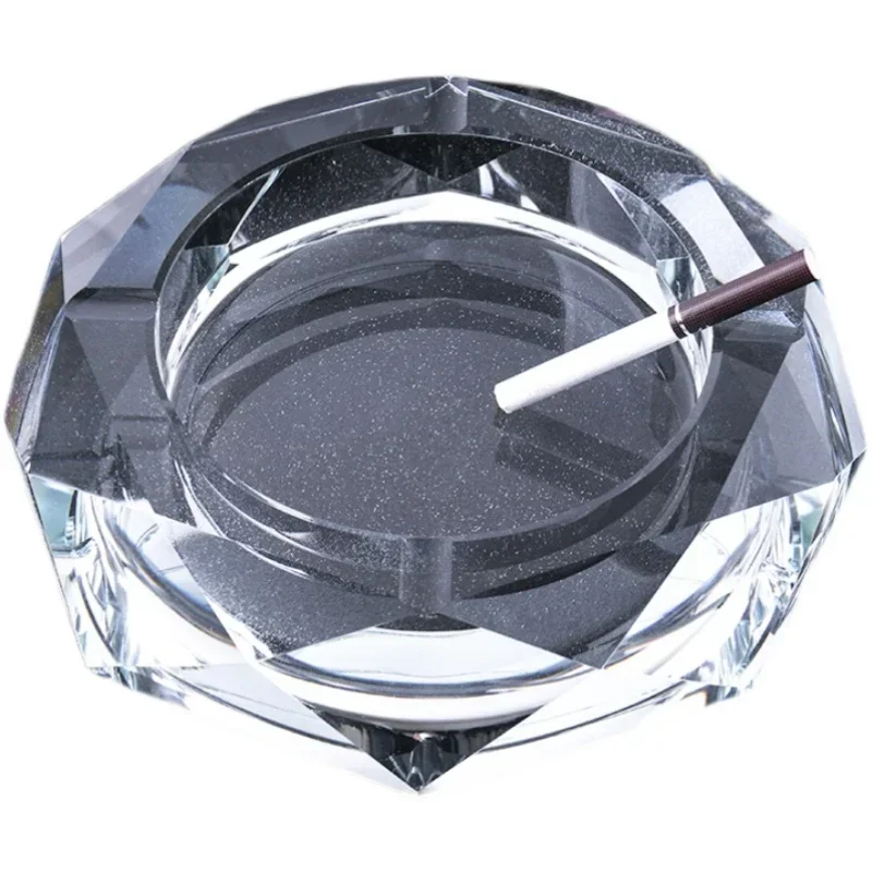 Colorful Crystal Glass Ashtray Gift for Boyfriend's Home Living Room Creative Fashion Trend Boutique Luxury portable ashtray,cigarettes ashtray,silicone ashtray,stainless steel ashtray,metal ashtray