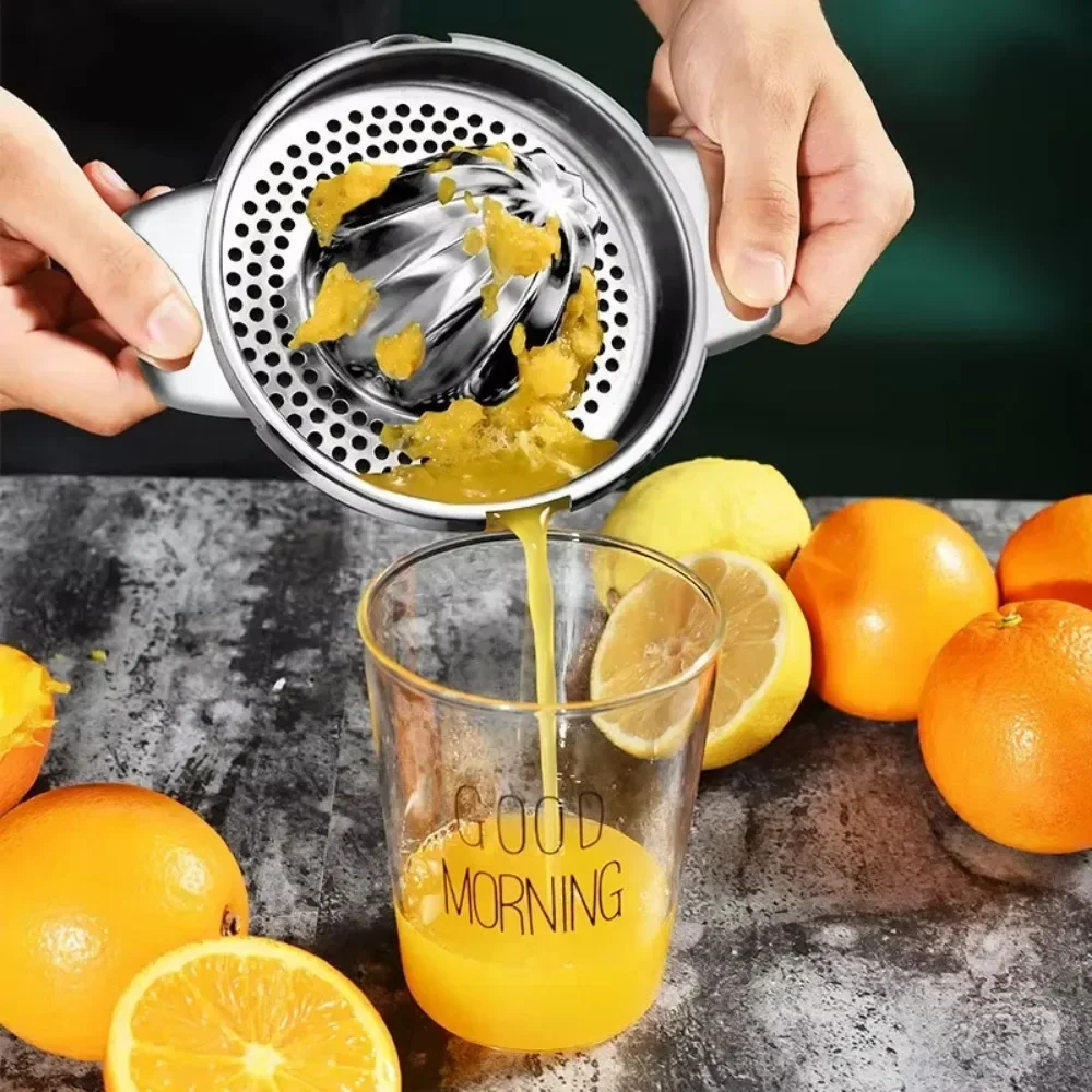Juice Squeezer 304 Stainless Steel Fruit Lemon Orange Juicer Household Small Creative Portable Manual Kitchen Accessories