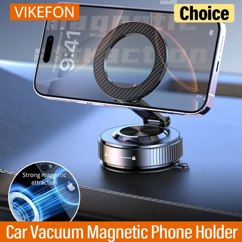 360 Adjustable Car Vacuum Magnetic Phone Holder for iPhone 17 16