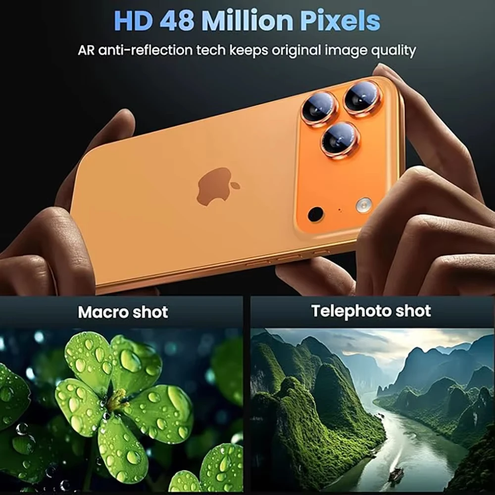 Desert Titanium Tempered Glass Camera Lens Protector