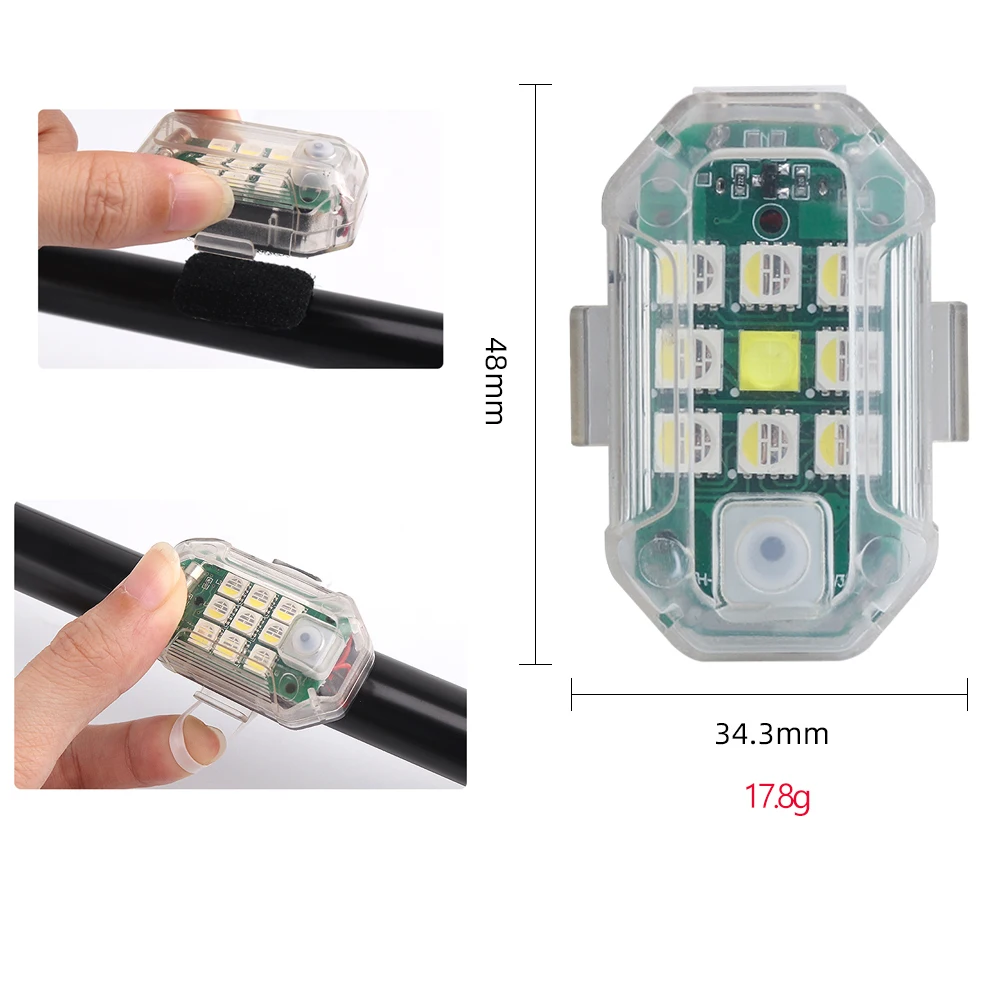 Lumières Stroboscopiques LED - 6 Pièces Sans Fil Avertissement Ambiance
