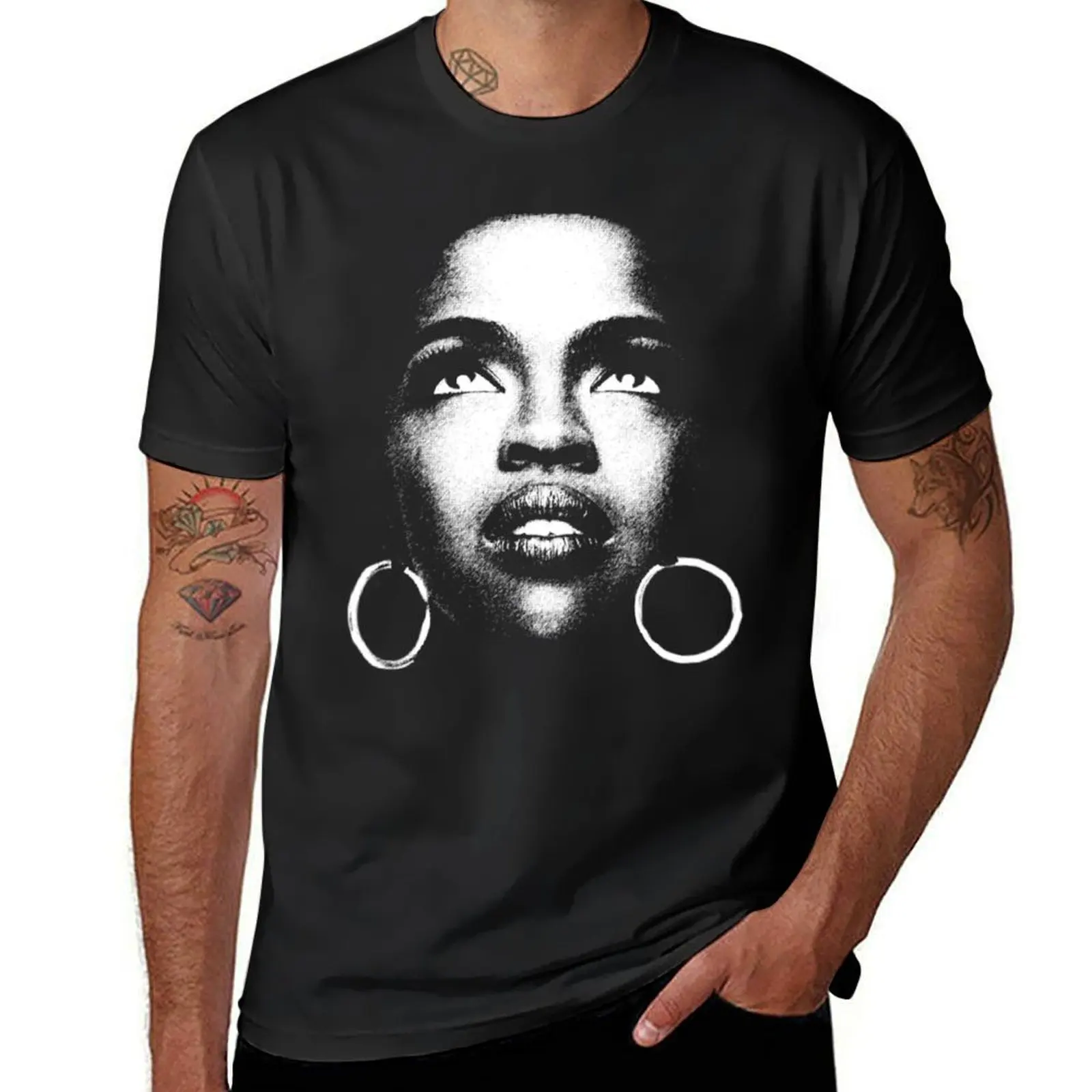 Lauryn Hill T-Shirt hippie clothes Blouse oversized t shirts for men