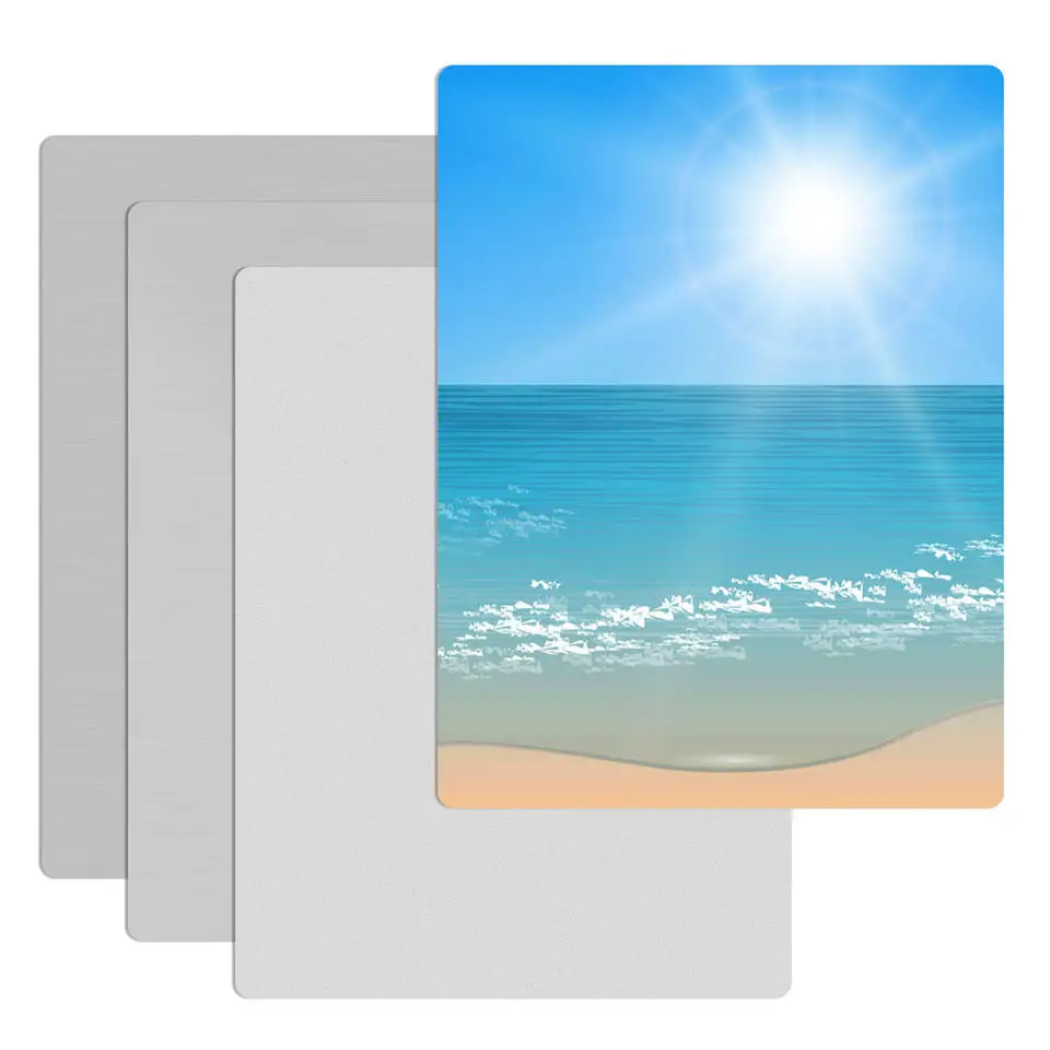 Placas de Alumínio Revestidas para Impressão Personalizada Sublimation Blanks 20 cm 30cm mm Espessura 10 Pcs por Lote