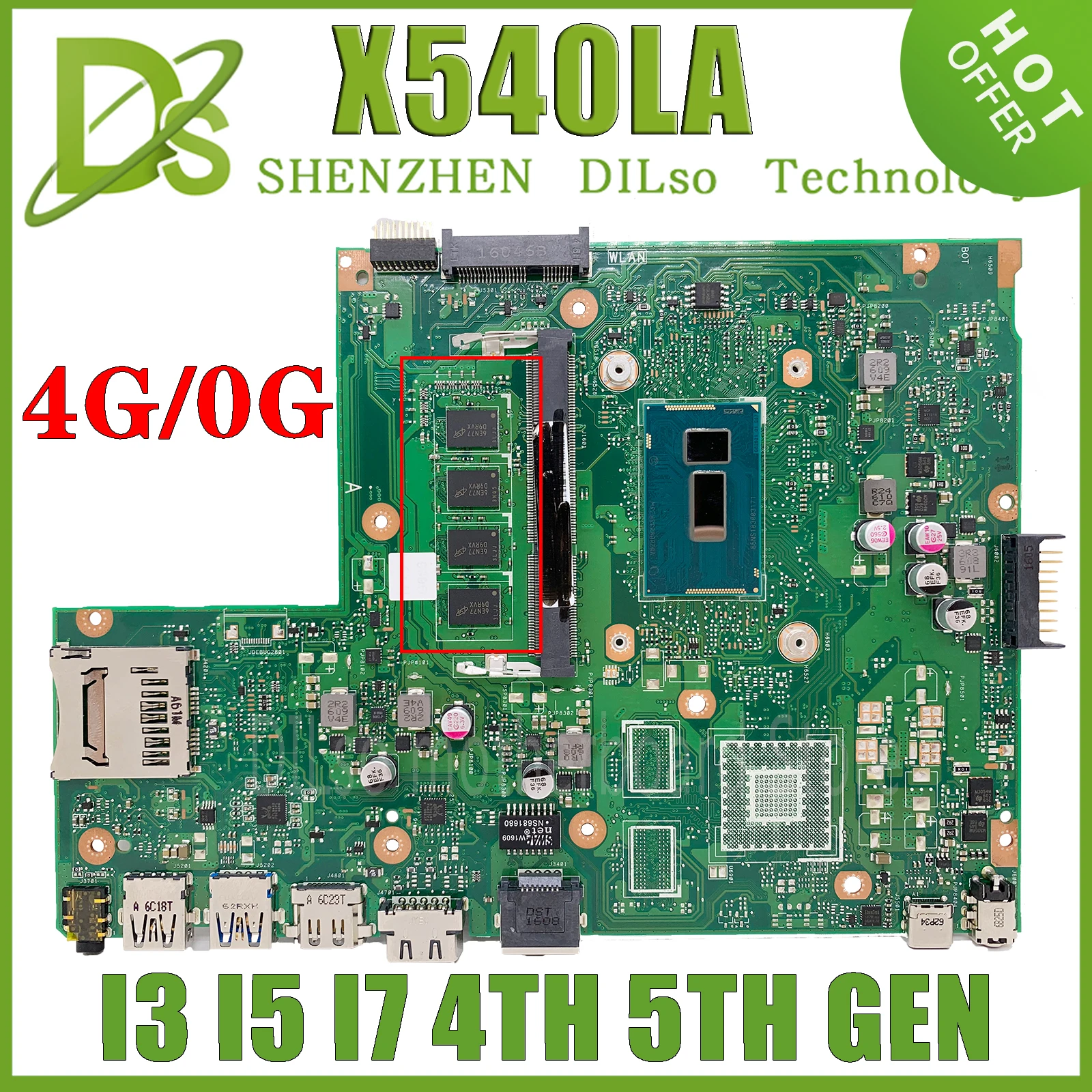 kefu-x540la-asus-x540l-f540l-x540lj-4g-ram-i3-4005-i5-4200u
