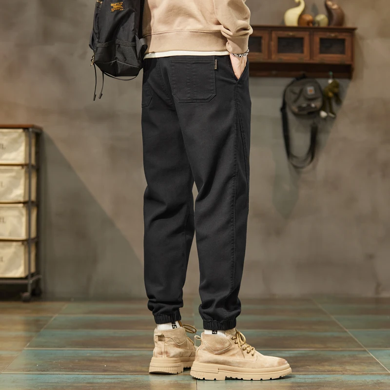 Description Picture 4 of item2024 Denim inspired Spring and Autumn Casual Hot Selling Leggings Men's Trendy Loose Sports Pants