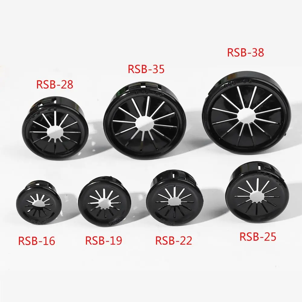 Plastic Cable Hole Cover Furniture Dust Plug Buckle Office Computer Table Grommet Wire Passing Line Outlet Rings 10pcs/set cable hole cover hole plug desk cord grommet