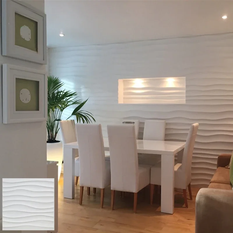 3D Wall Panel Sticker Ceiling Panel Plastic Mould for Tile Plaster Stone Art Decorative Form 30cm Bedroom Room Decoration