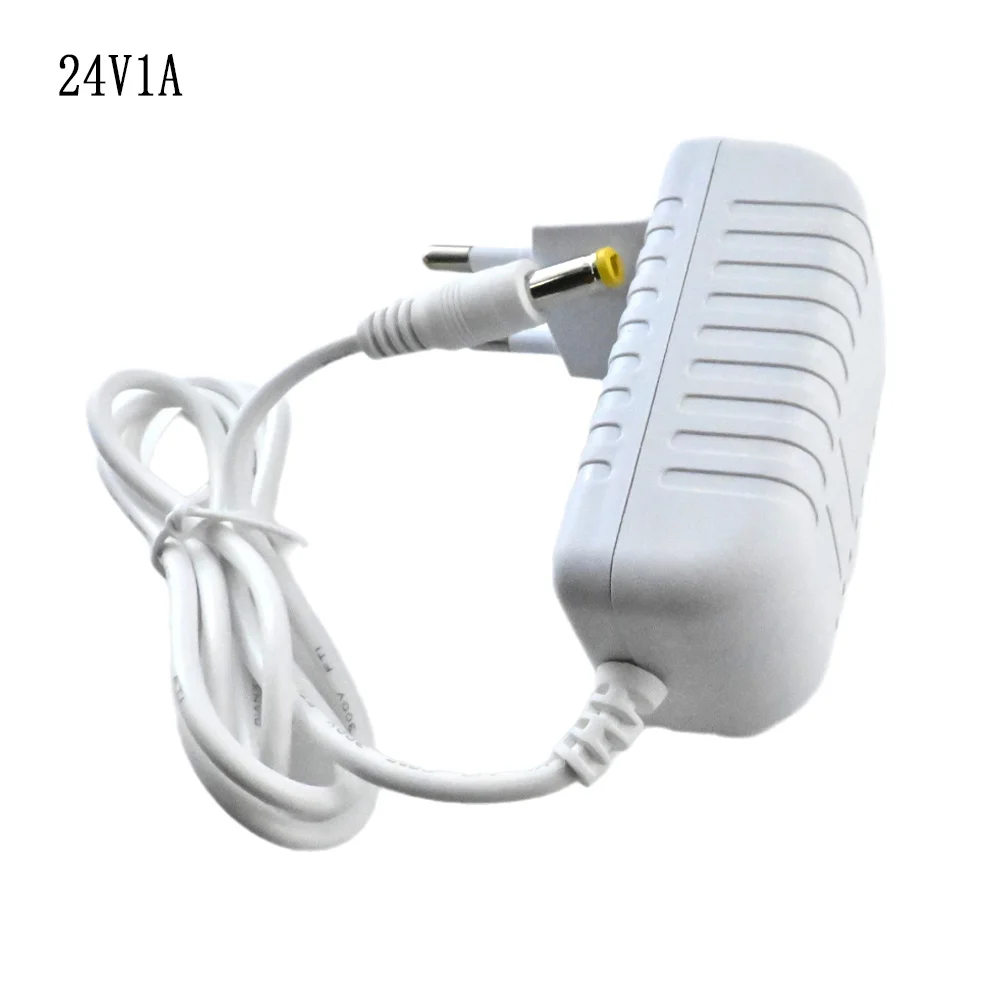 24V EU Plug Power Adapter for LED Strip Lights and Lighting Transformers, White