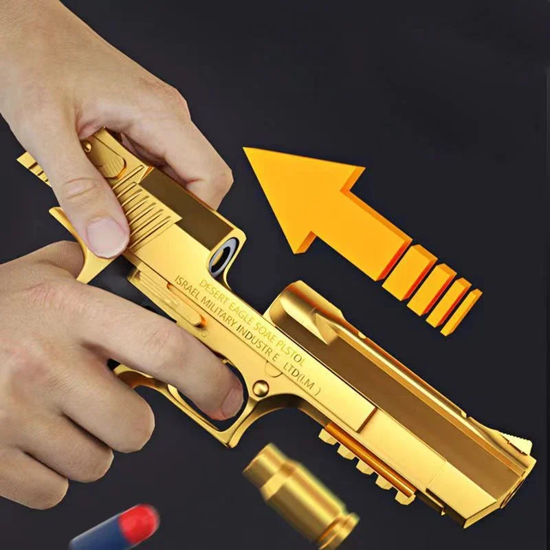G17 Shell Ejection Desert Eagle Soft Bullet Toy Gun Airsoft Pistol Foam Launcher CS Shooting Games  Weapons for Kids Boys Gift 3