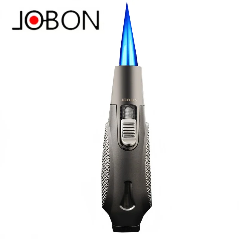 JOBON Metal Lighter Powerful Jet Flame Home Ignition Inflatable Lighter Outdoor Windproof Camping Men's Cigar Lighters