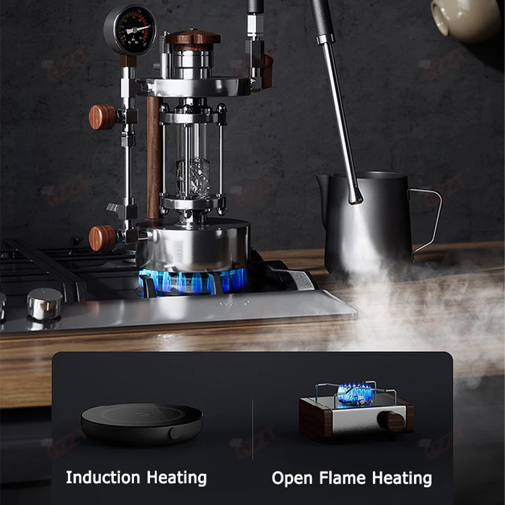 GZZT CMF700 Milk Frother Steamer High Pressure Dry Steam Coffee Milk Foamer for Espresso Requires 1500W Supply 1-5 Holes 5