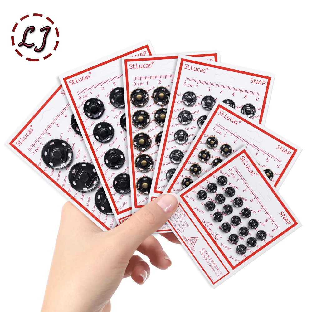 St Lucas Brass Metal Snap Button DIY Doll Clothes Metal Invisible Snap Buckle Doll Clothing Garment Sewing Home Accessories Gift