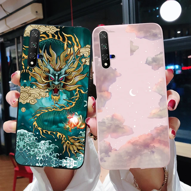 For Huawei Nova 5T Case Nova5T Phone Cover Soft TPU Cool Dragon Snake Funda  For Huawei