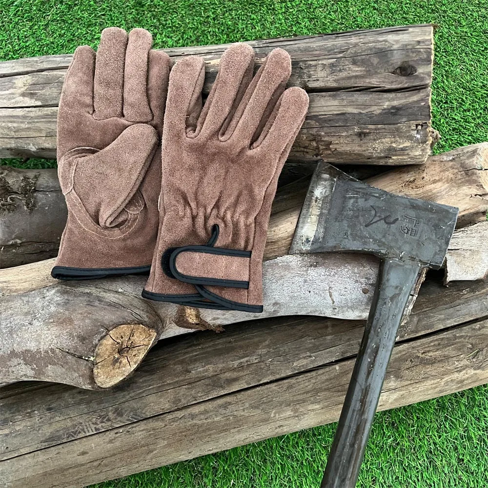 Кожаные рабочие перчатки для мужчин защита рук Machanic рабочие перчатки сварные садовые мотоциклетные противоскользящие устойчивые к порезам защитные рабочие