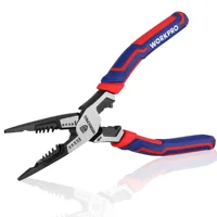 WORKPRO pince à nez aiguille outils de quincaillerie coupe-fil universel électricien pince diagonale universelle multifonctionnelle 1