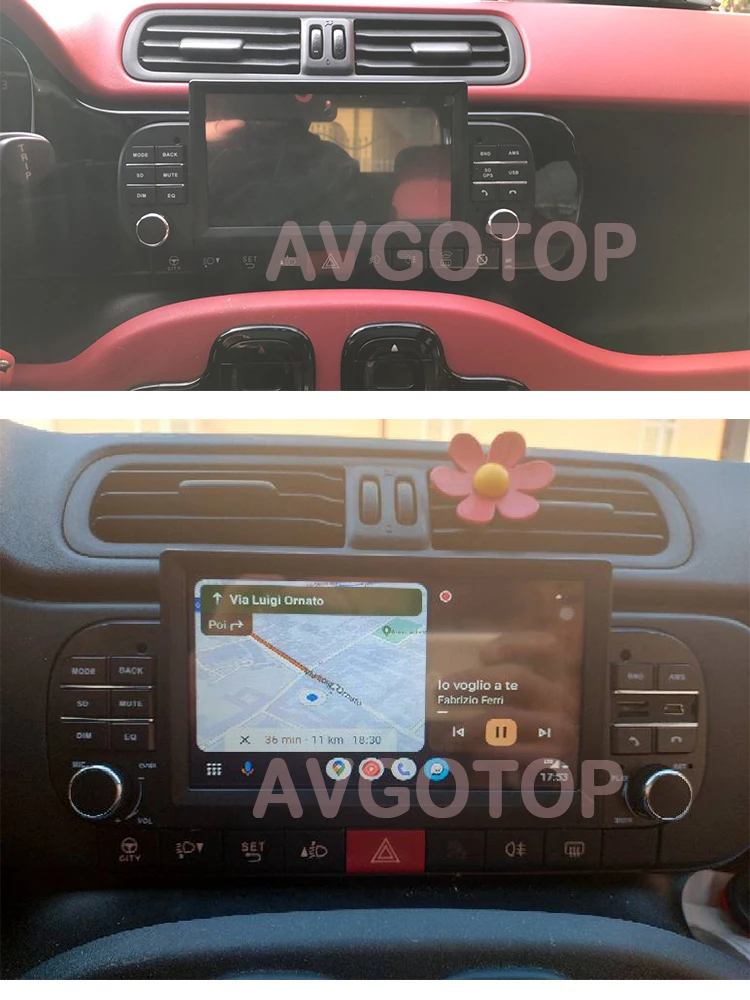 AUTORADIO ANDROID FIAT PANDA 2013-2020 STEREO AUTO TOUCH 6.2 WIFI  NAVIGATORE BT