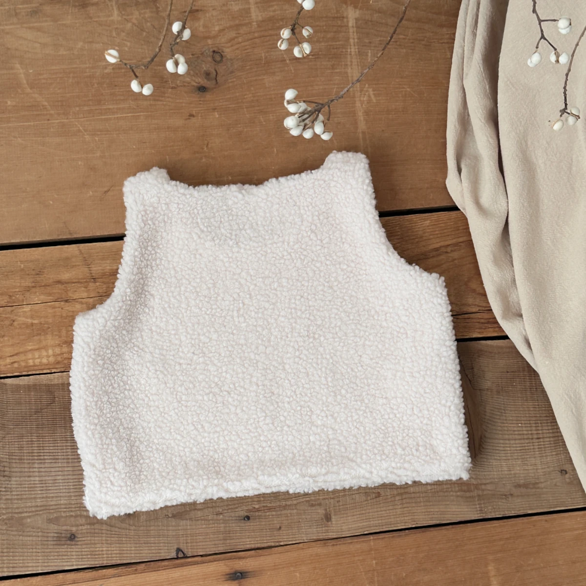 새로운 어린이 따뜻한 양털 조끼 패션 솔리드 보이즈 걸스 베이비  겨울 허리 코트 캐주얼 다용도 아동복 상의