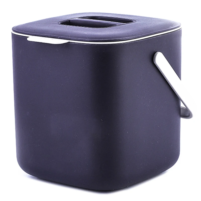 Trash Can Plastic Kitchen Food Waste Trash Can Compost with Drainer Rubbish Container Organizer Accessories Tools