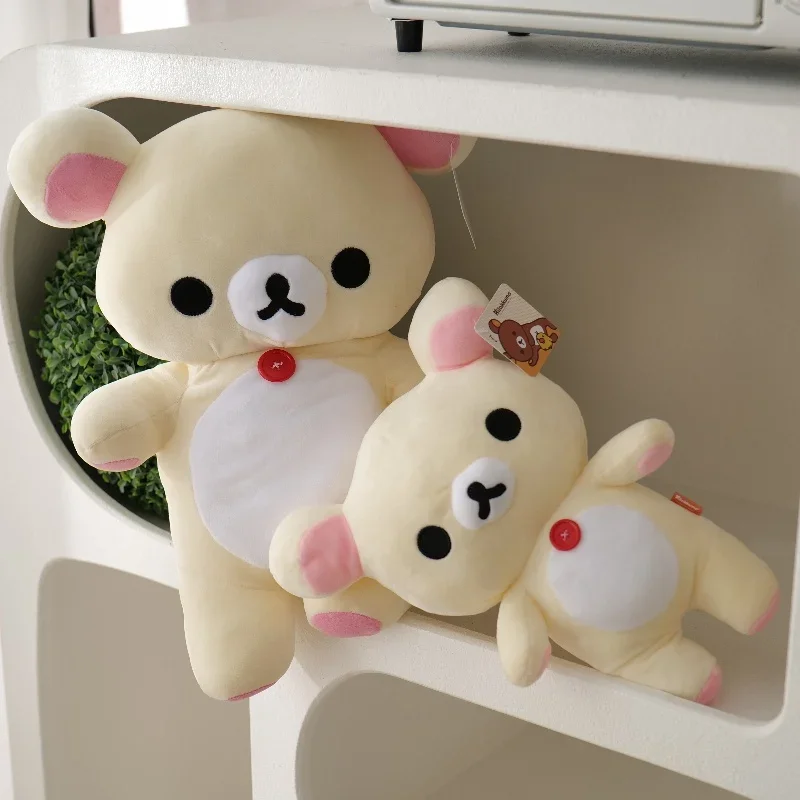 Rilakkuma Plush Toy Teddy Bear Peluche Lovely Anime Rilakkuma Stuffed Doll Kawaii Room Decor Anime Bear Toy Gifts Xmas Present