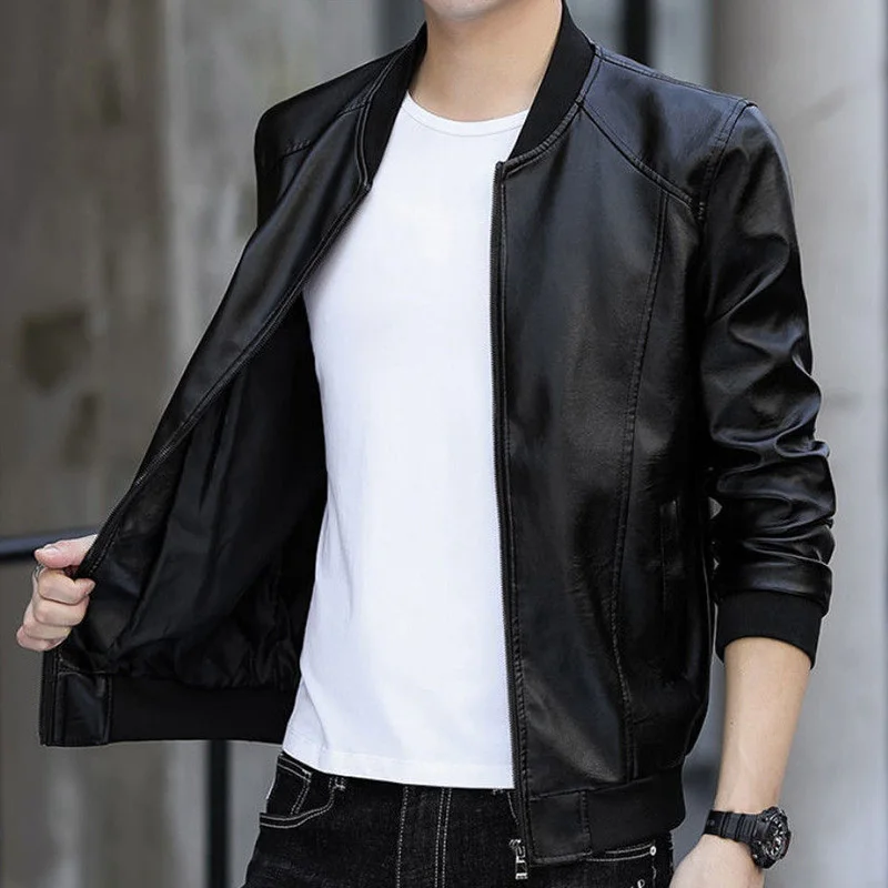 Fashion Stand Collar Pockets Zipper Solid Color Coats Men's Clothing 2023 Autumn New Oversized Casual Tops Loose Korean Jackets