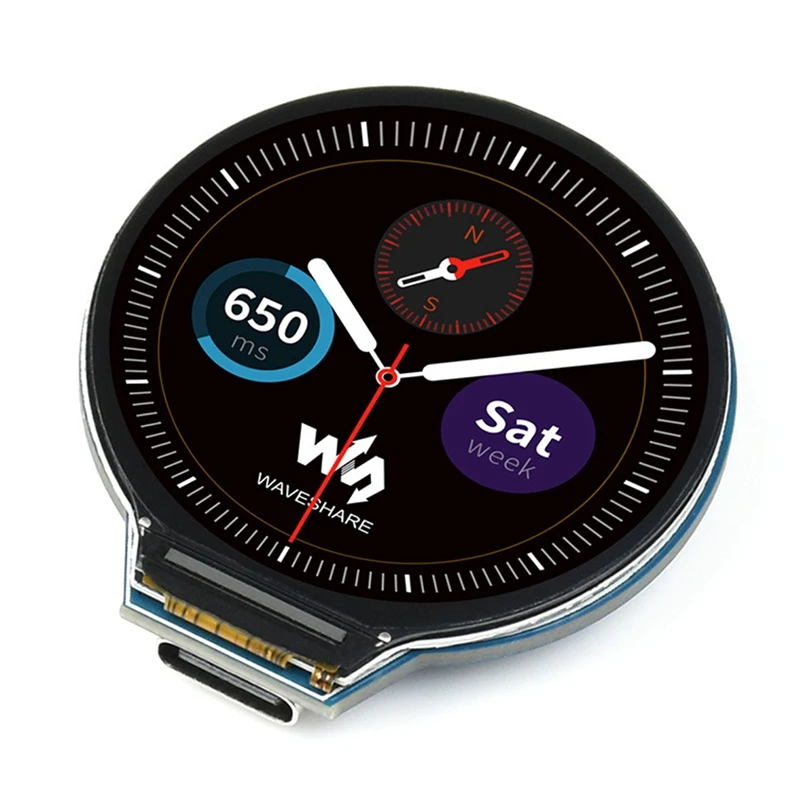 Waveshare ũƮѷ  , Raspberrypi RP2040 , 1.28 ġ 65K IPS  LCD +  ũ̽ 