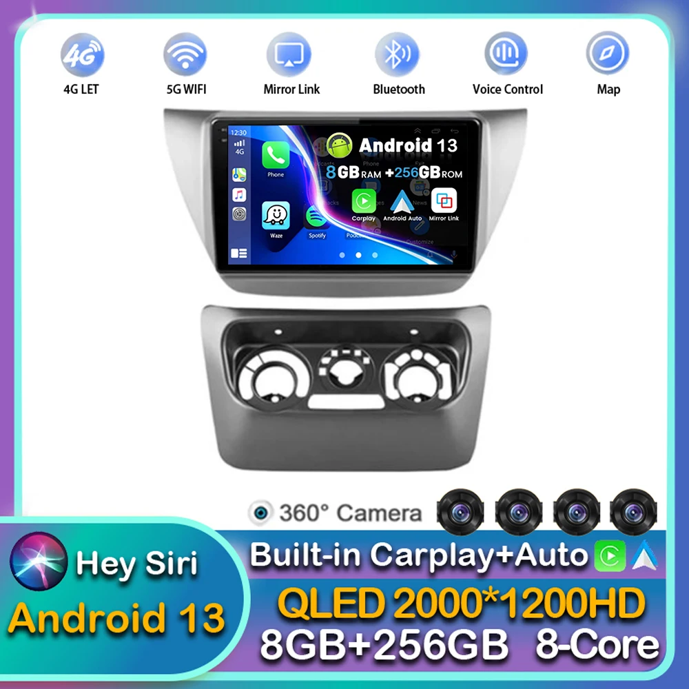 

Android 13 Carplay Car Radio For Mitsubishi Lancer 9 CS 2000 - 2006 2007 2008 2009 2010 Multimedia Player Stereo Navigation WIFI