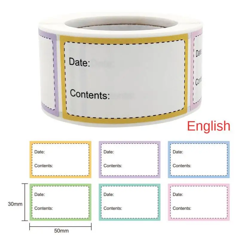 Storage Organizer Visible Self-adhesive Easy-to-use Secure Date Stickers Reliable Best Waterproof Labels Kitchen Durable