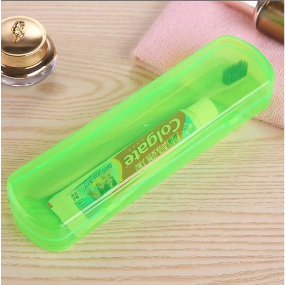 Storage Box For Toothbrush Candy Color Toothbrush And Toothpaste Case Portable Travel Box Accessories