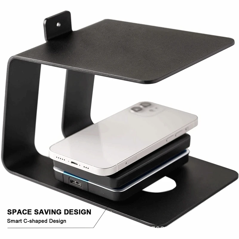 Desktop Speaker Stand Metal Cshaped Bracket Universal Tabletop Holder Rack For Computer