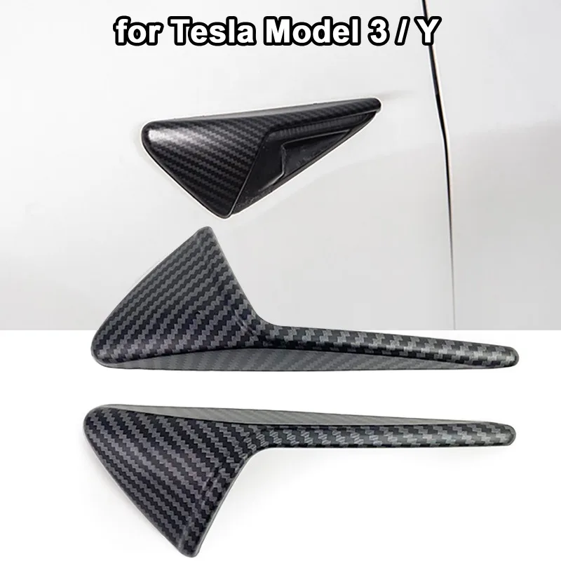 

Car Side Camera Carbon Fiber Protection Cover Decoartion Car Outer Accessories For Tesla Model 3/Y