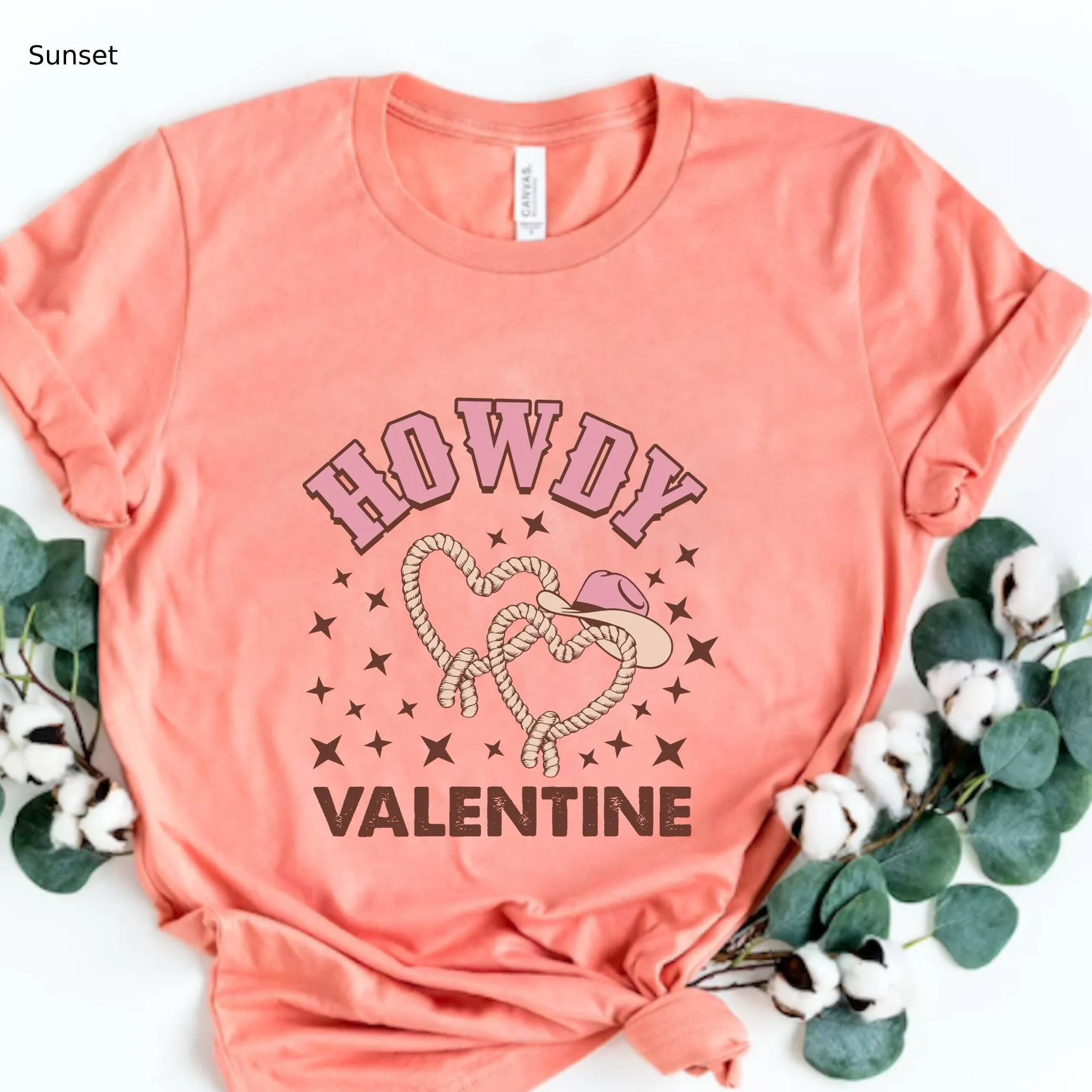 Howdy Wild Hearts Magliette Di San Valentino Cute Heart Pun Tshirt Donna Camicia Di San Valentino Regalo Di San Valentino Per Lei
