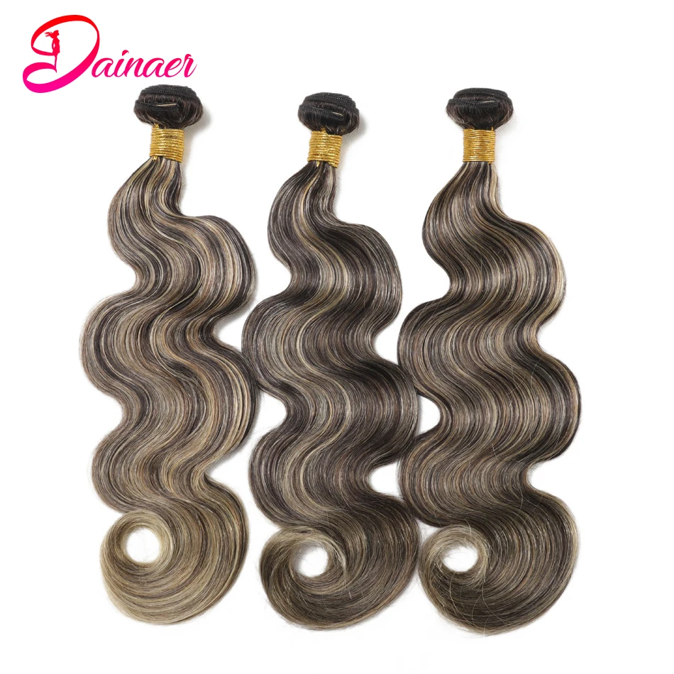 HighlightBundlesM1b27BodyWaveBundles134PcsColoredHair