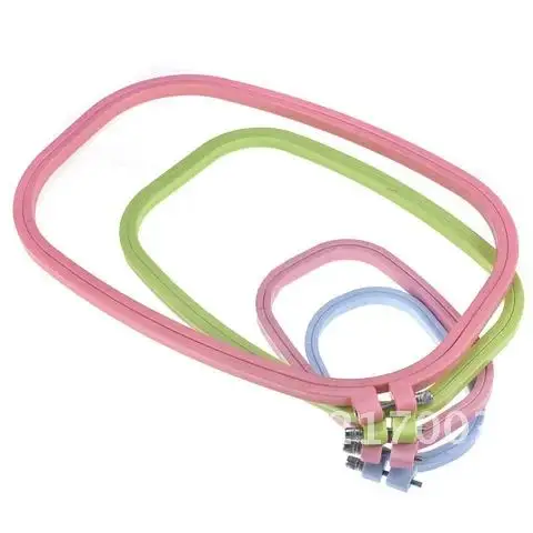 

Adjustable Embroidery Hoops Hand Sewing Accessories Random Color Square Circle 1Pcs Cross-stitch Kit Embroidered Stretch Tool 1