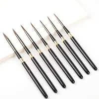 1Pc Wolf Hair Paint Brush With Detachable Metal Rod Artistic Watercolor Painting Brushes Oil Painting Drawing Brush 7Sizes 2