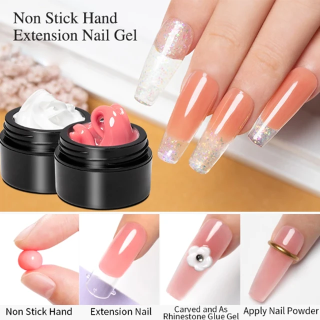 Professional Nail Resin, Resin Hand Extension, Pink Solid Nail Gel