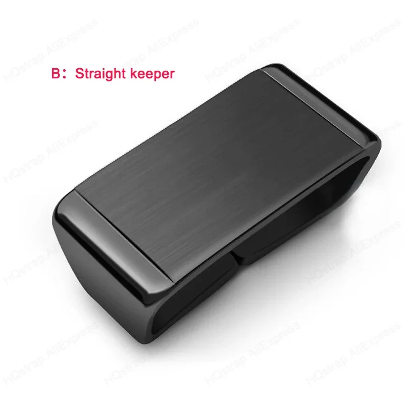Premium Metal Ring Buckle Watch Band Keeper - Silicone Nylon Strap Accessories